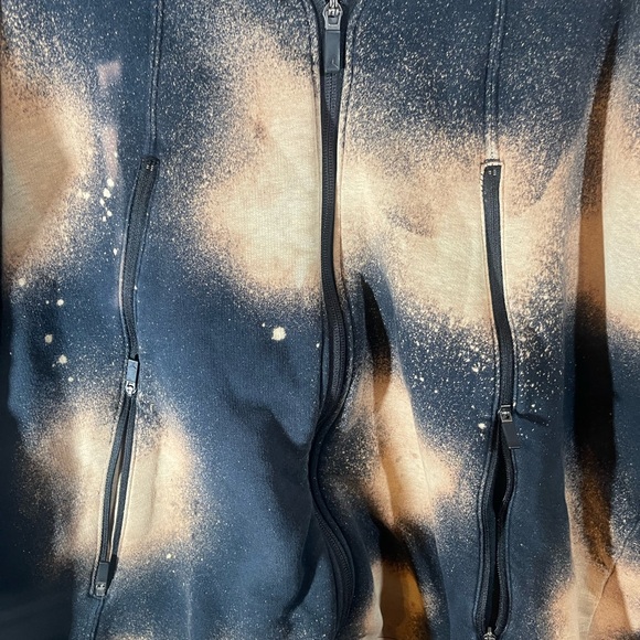 Air Jordan Jacket Hoodie Tie Dyed Bleached Number On Hoodie - Picture 2 of 13